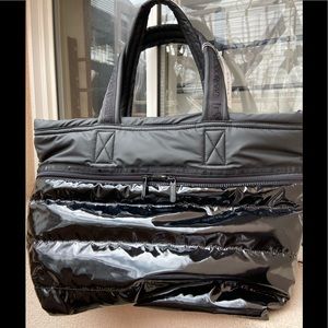 LeSportSac large Carlin Tote black patient